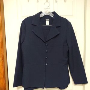 Navy skirted "power suit", size 8P